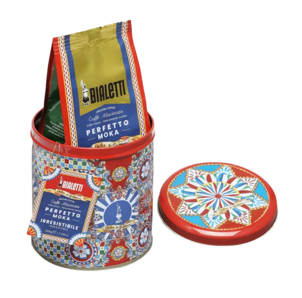 Bialetti Dolce & Gabbana Irresistibile Ground Coffee & Collectible 200g Tin Canister – Red