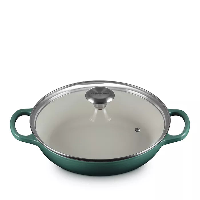 Le Creuset Signature Round Braiser with Glass Lid – 2.25qt. – Artichaut