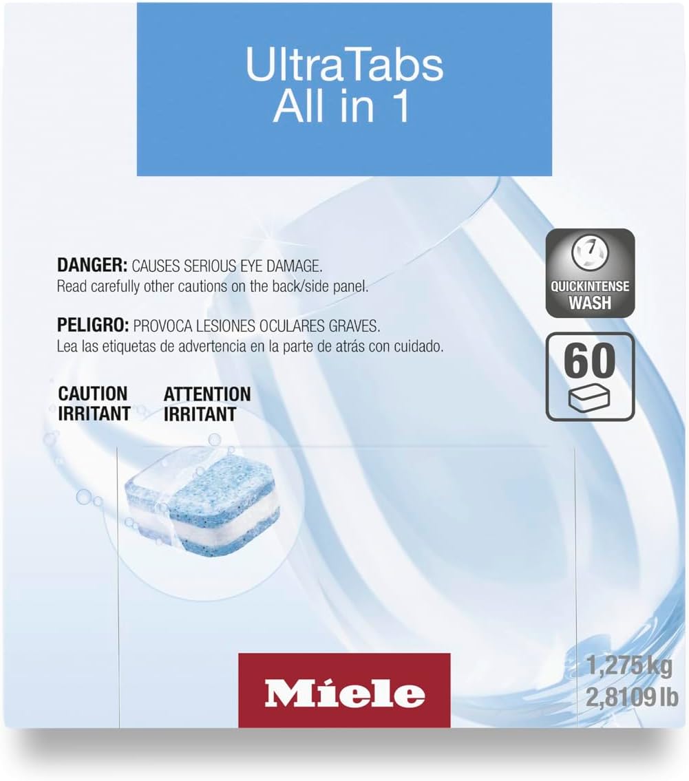 Miele UltraTabs All in 1 Dishwasher Detergent - 60 Pack