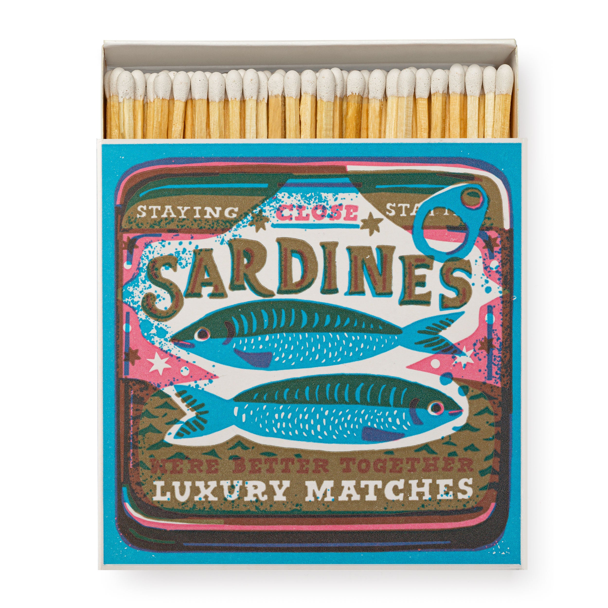 Better Together Sardines Luxury Matches – 100 Stick Matches