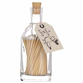 Token of Love Luxury Matches – White – 100 Stick Matches