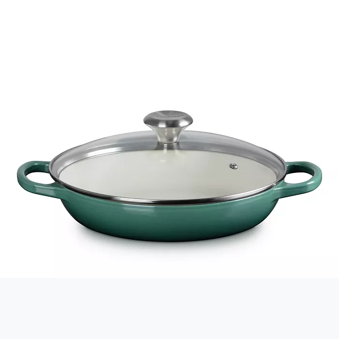 Le Creuset Signature Round Braiser with Glass Lid – 2.25qt. – Artichaut