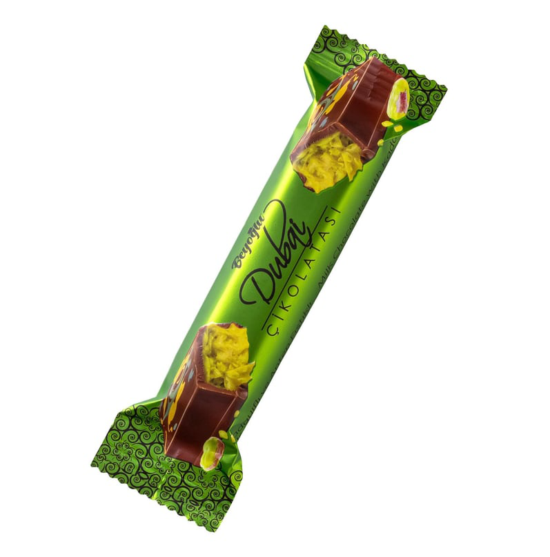 Beyoglu Dubaco Pistachio Kataifi Milk Chocolate Bar – Luxury Dubai Chocolate – 35g