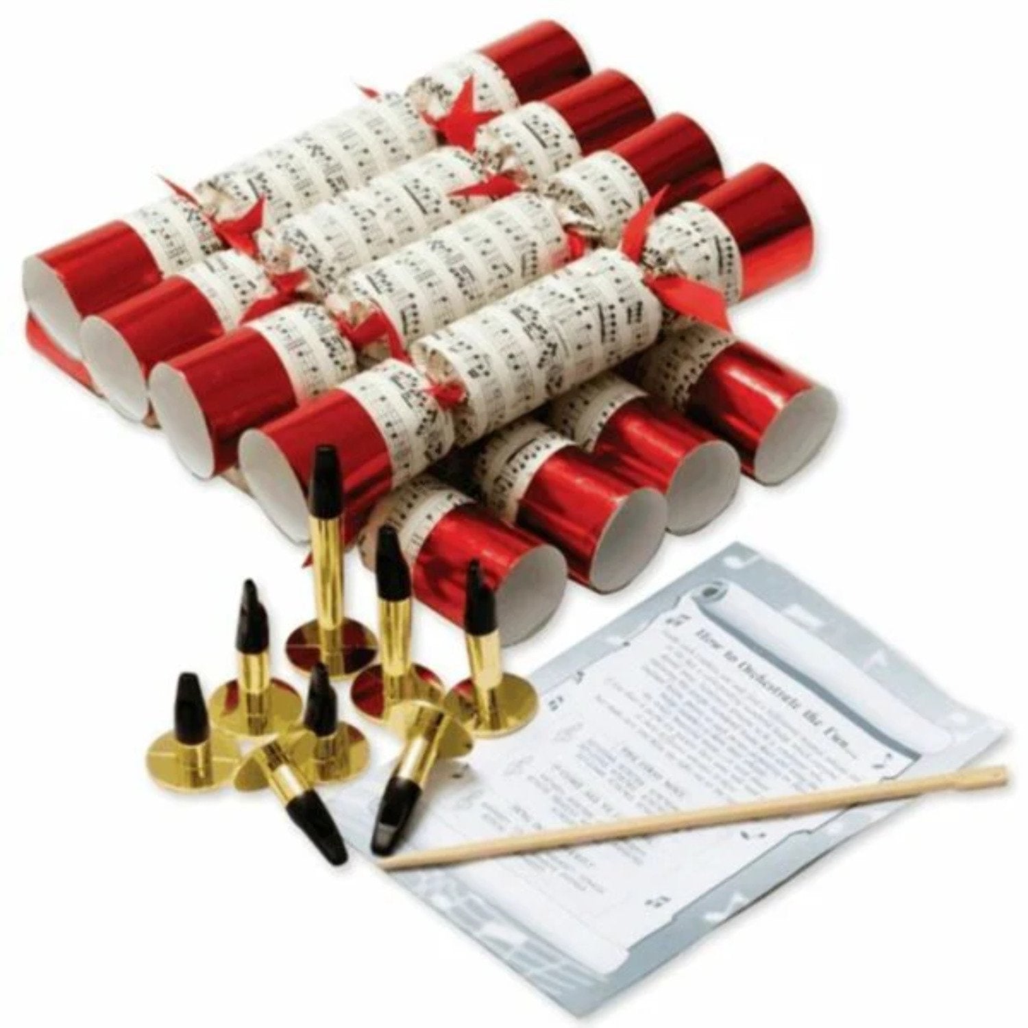Robin Reed Concerto Classic Christmas Party Crackers – 8 Pack