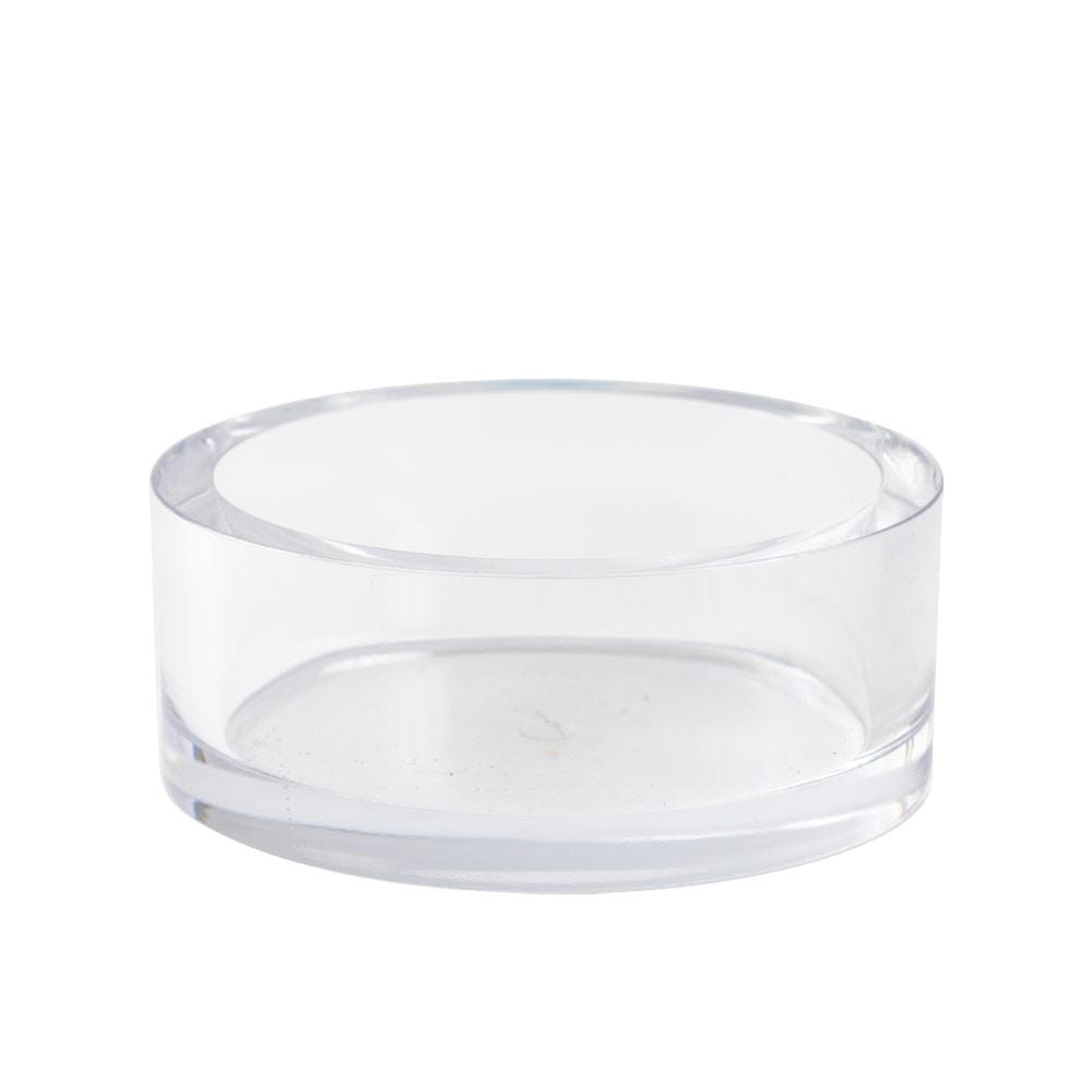 Acrylic Wine Bottle + Coaster Holder in Crystal Clear