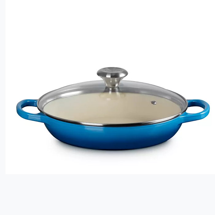 Le Creuset Signature Round Braiser with Glass Lid – 2.25qt. – Marseille